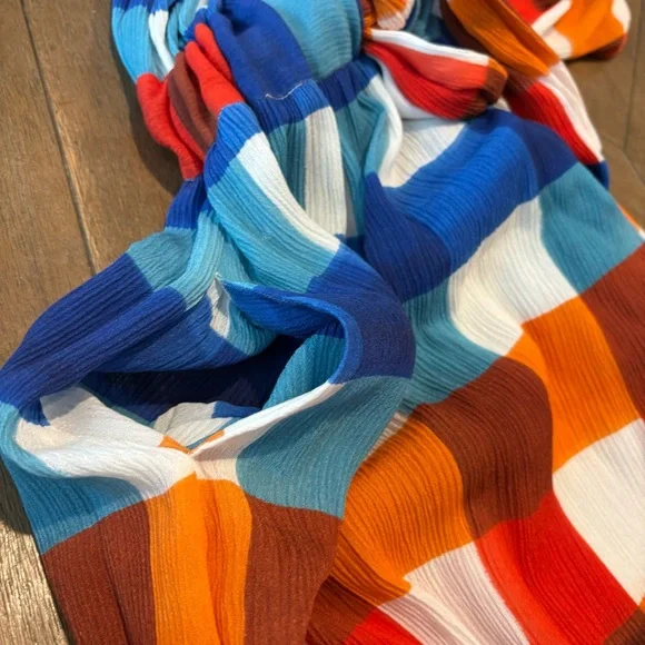 NWOT Mara Hoffman Swim Katinka Weave Colorful Plaid Maximalist Maxi Dress Sz S - Picture 12 of 15